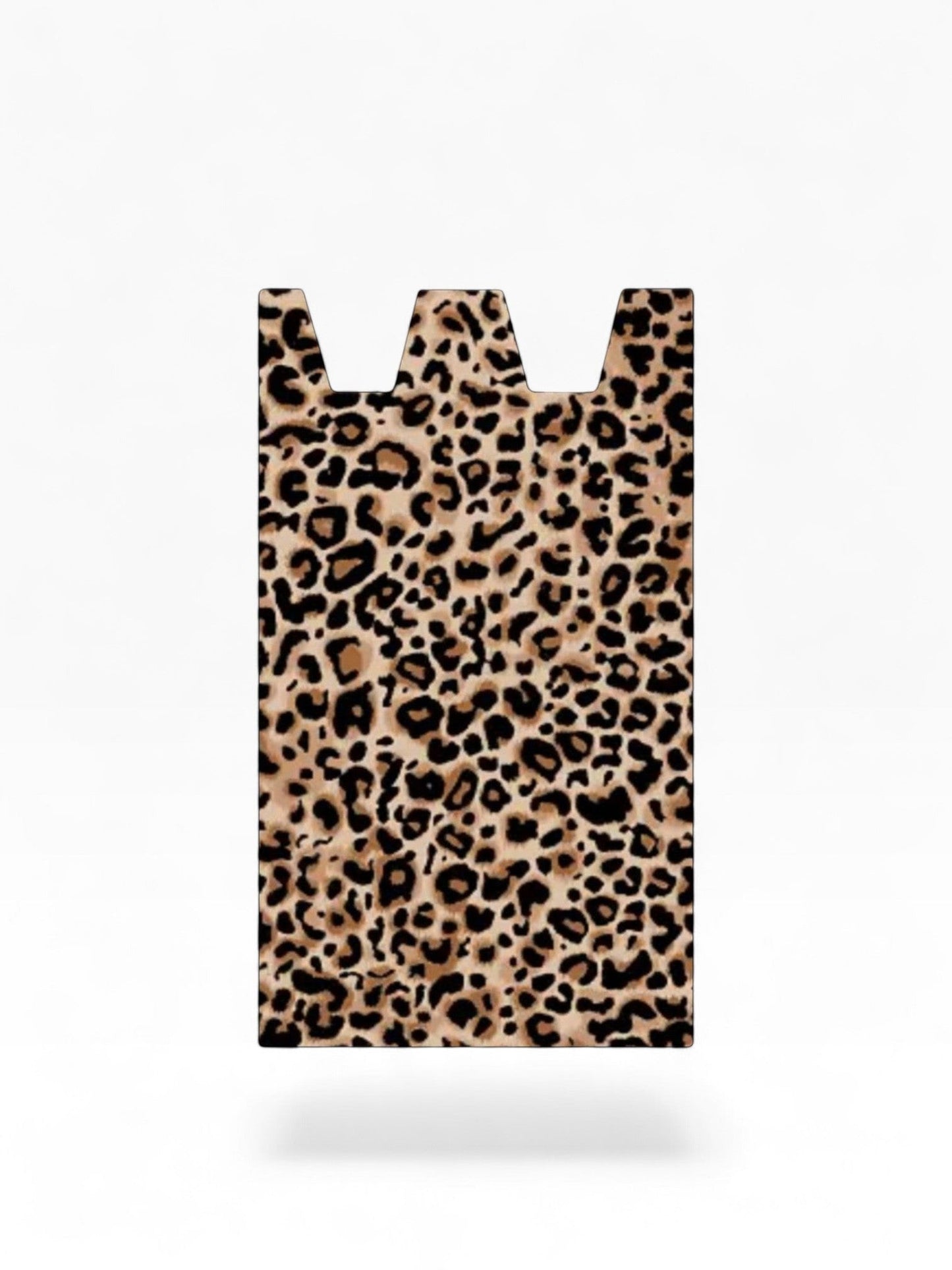 Cloud Skinz waterproof Stiiizy wrap featuring a brown and black leopard print pattern for device protection.
