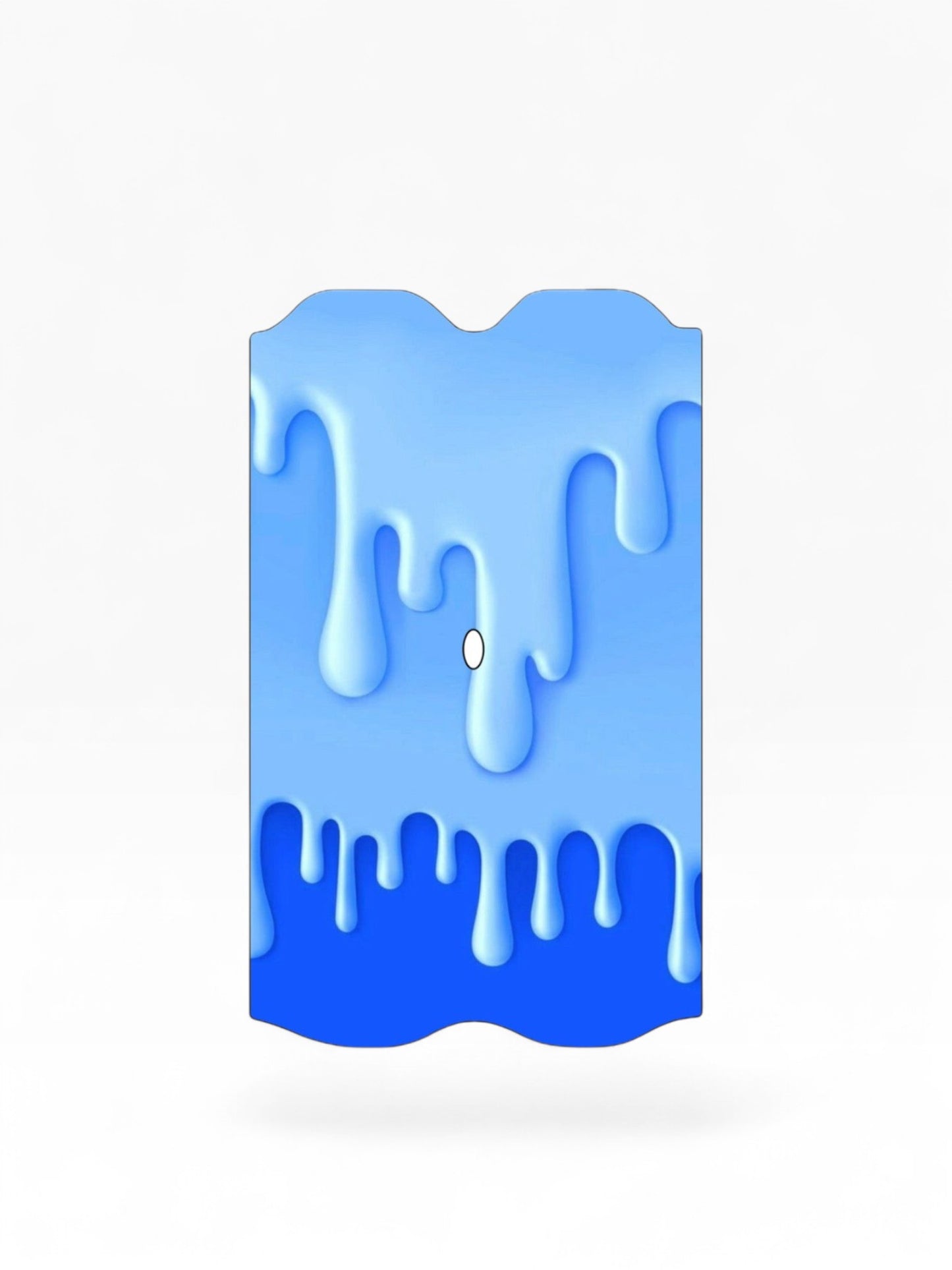 Cloud Skinz waterproof Vuse Alto decal featuring a blue liquid drip pattern on a durable protective skin