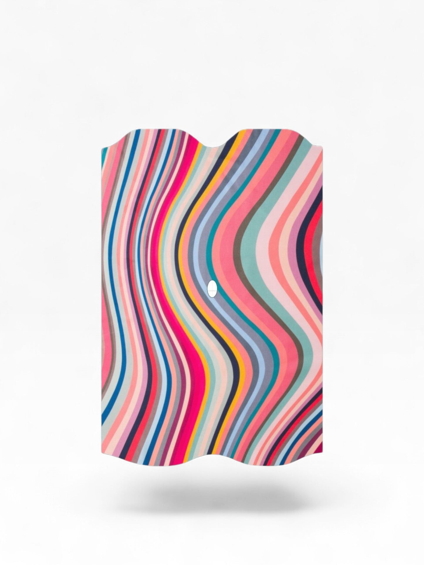 Cloud Skinz waterproof decal for Vuse Alto featuring a colorful wavy striped pattern for device protection.