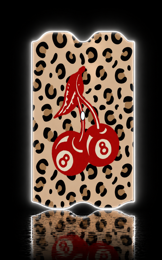 Cherry 8 Ball Leopard Print Vuse Alto Wrap