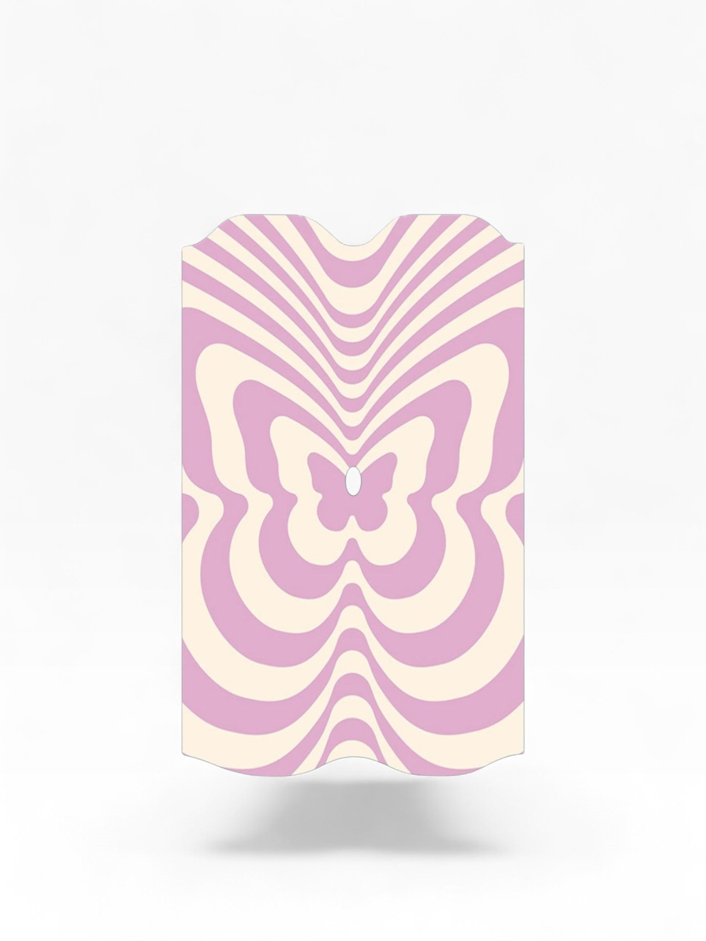 Cloud Skinz waterproof Vuse Alto decal featuring a pink and cream psychedelic butterfly pattern