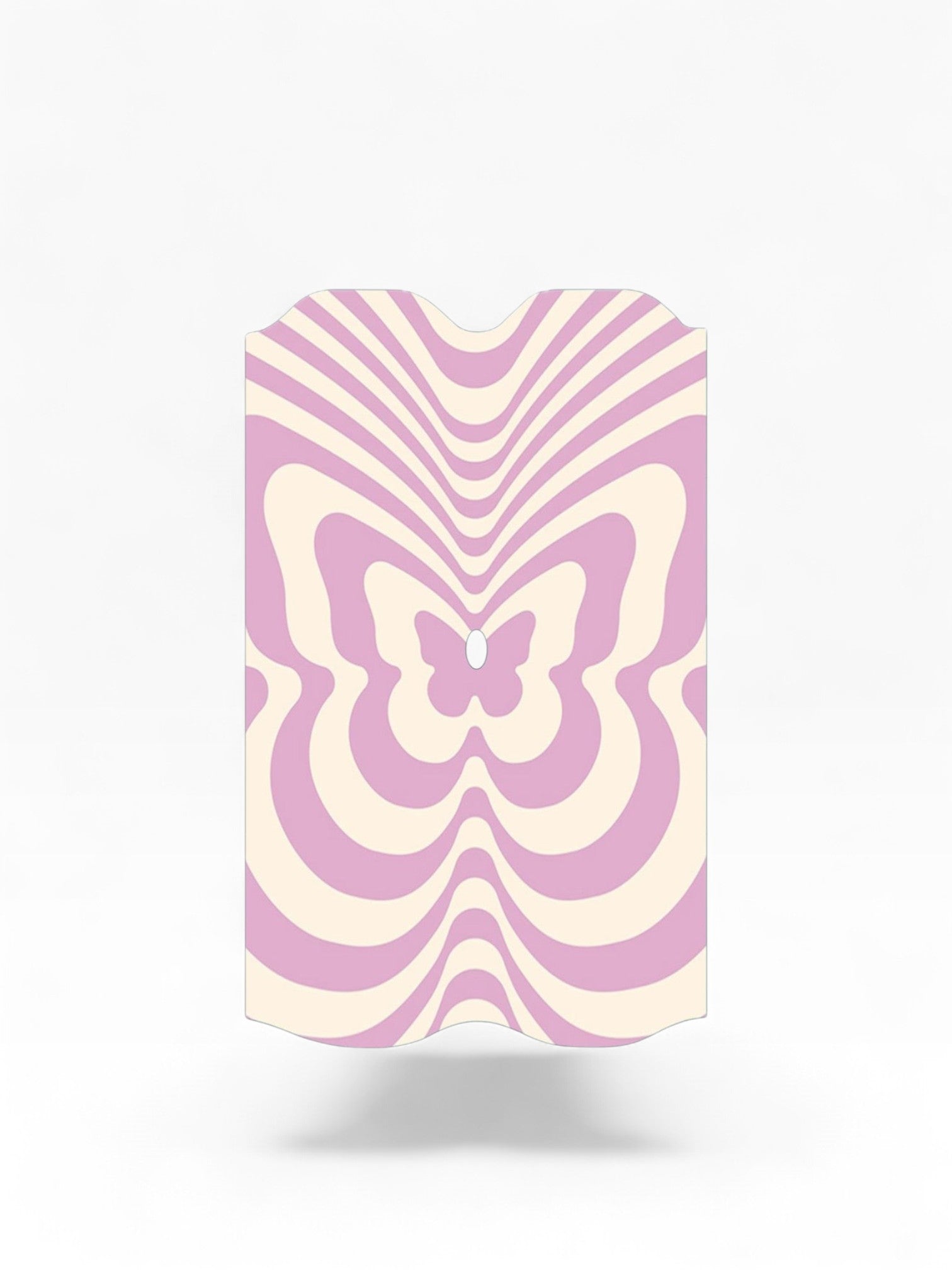 Cloud Skinz waterproof Vuse Alto decal featuring a pink and cream psychedelic butterfly pattern