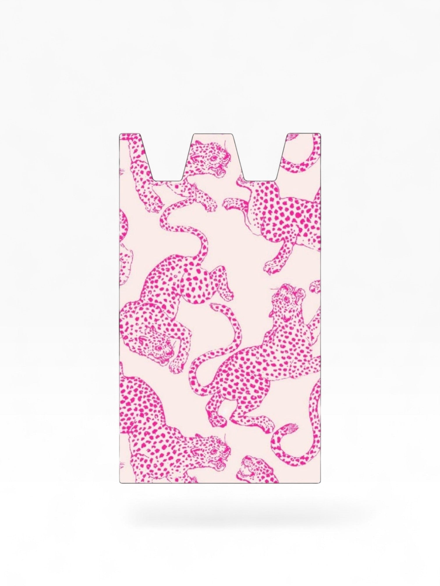 Cloud Skinz waterproof Stiiizy wrap featuring a pink leopard print pattern on a light background