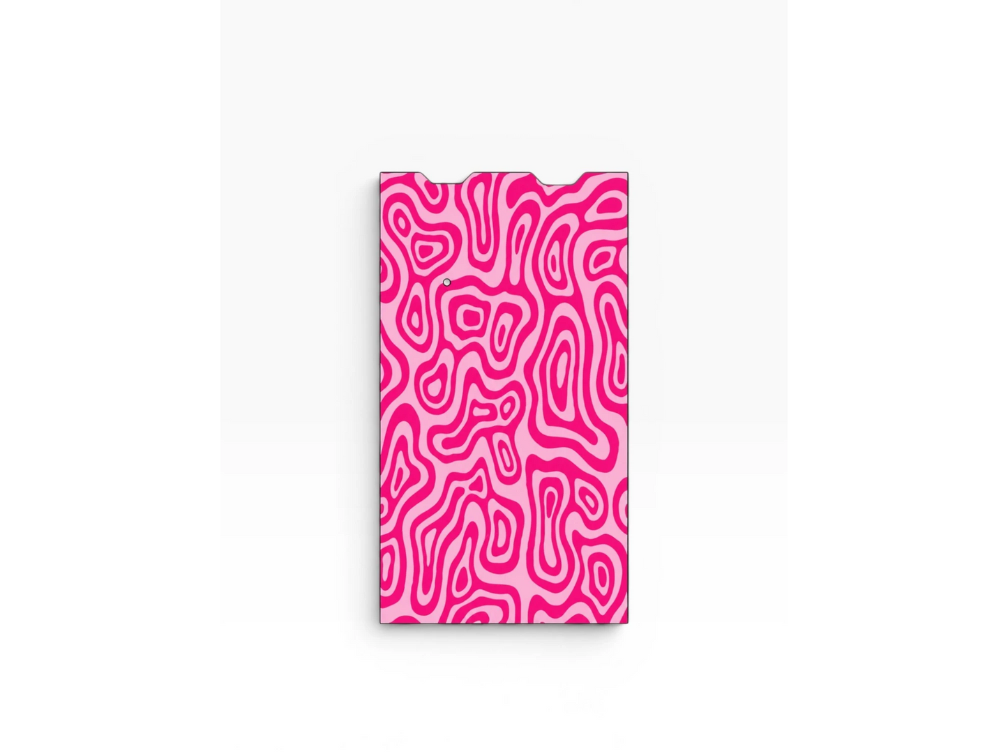 Cloud Skinz protective device skin featuring a vibrant pink and light pink abstract swirl pattern on a white background.