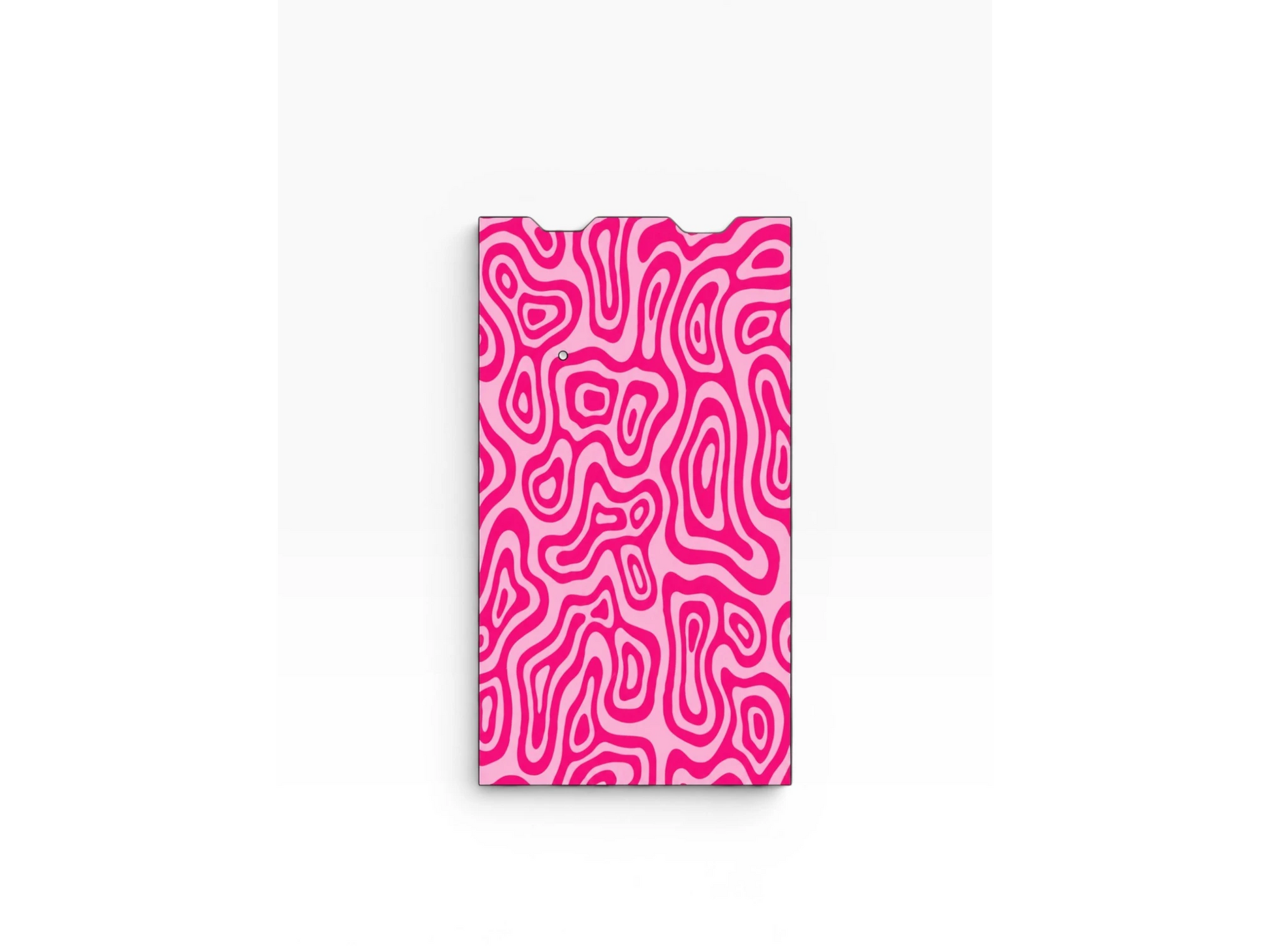 Cloud Skinz protective device skin featuring a vibrant pink and light pink abstract swirl pattern on a white background.