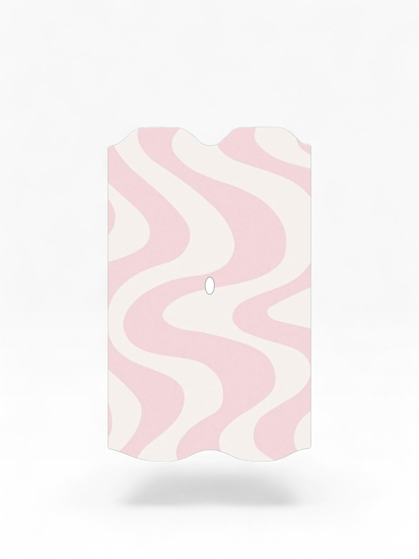 Cloud Skinz waterproof decal for Vuse Alto featuring a pink and white wavy aesthetic pattern