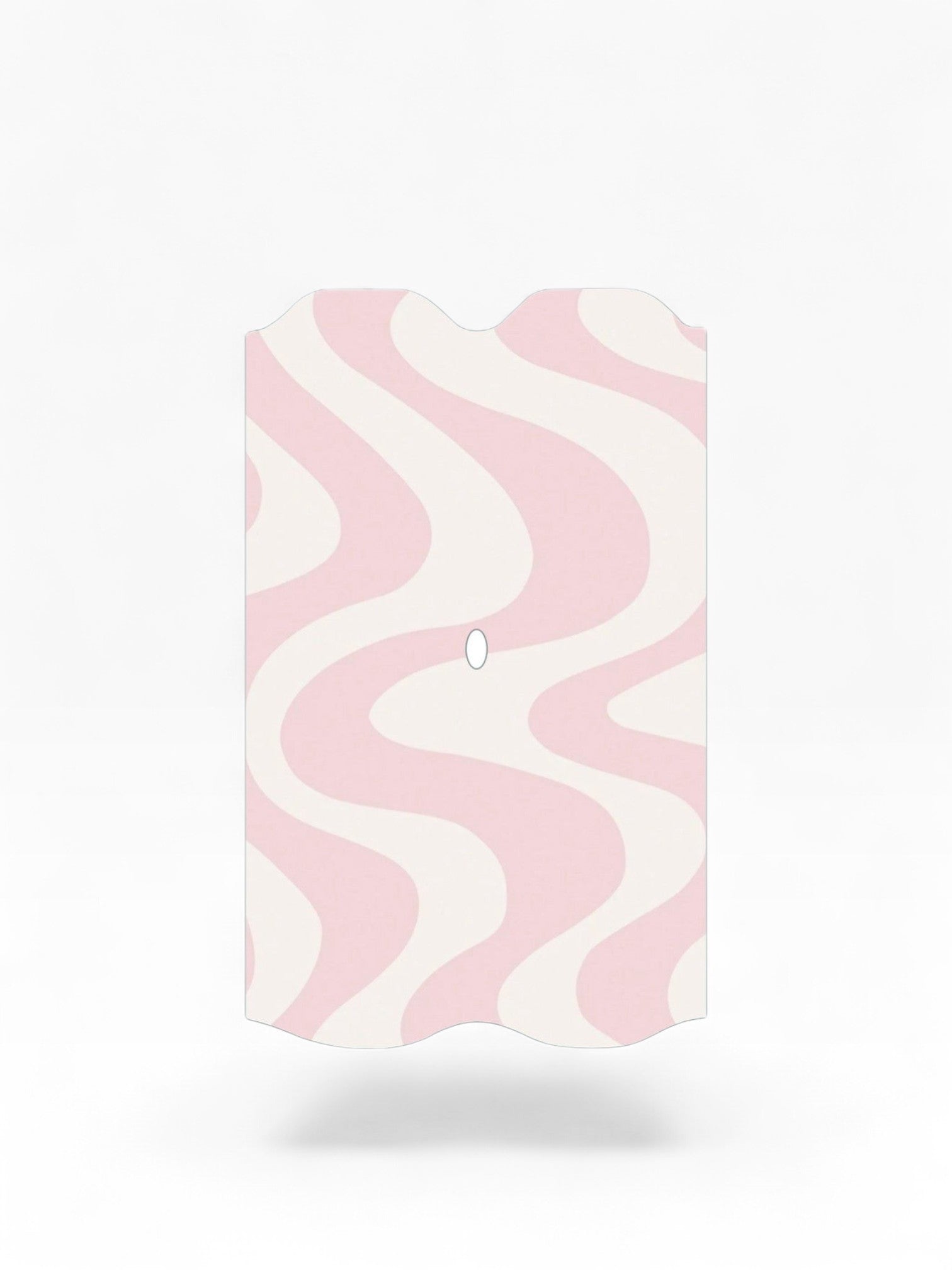 Cloud Skinz waterproof decal for Vuse Alto featuring a pink and white wavy aesthetic pattern