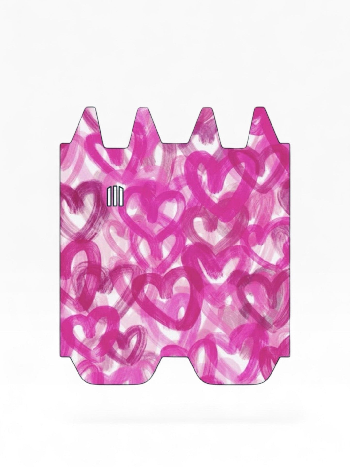 Cloud Skinz vinyl decal wrap for STIIIZY Biiig featuring a pink and white hand-painted heart pattern