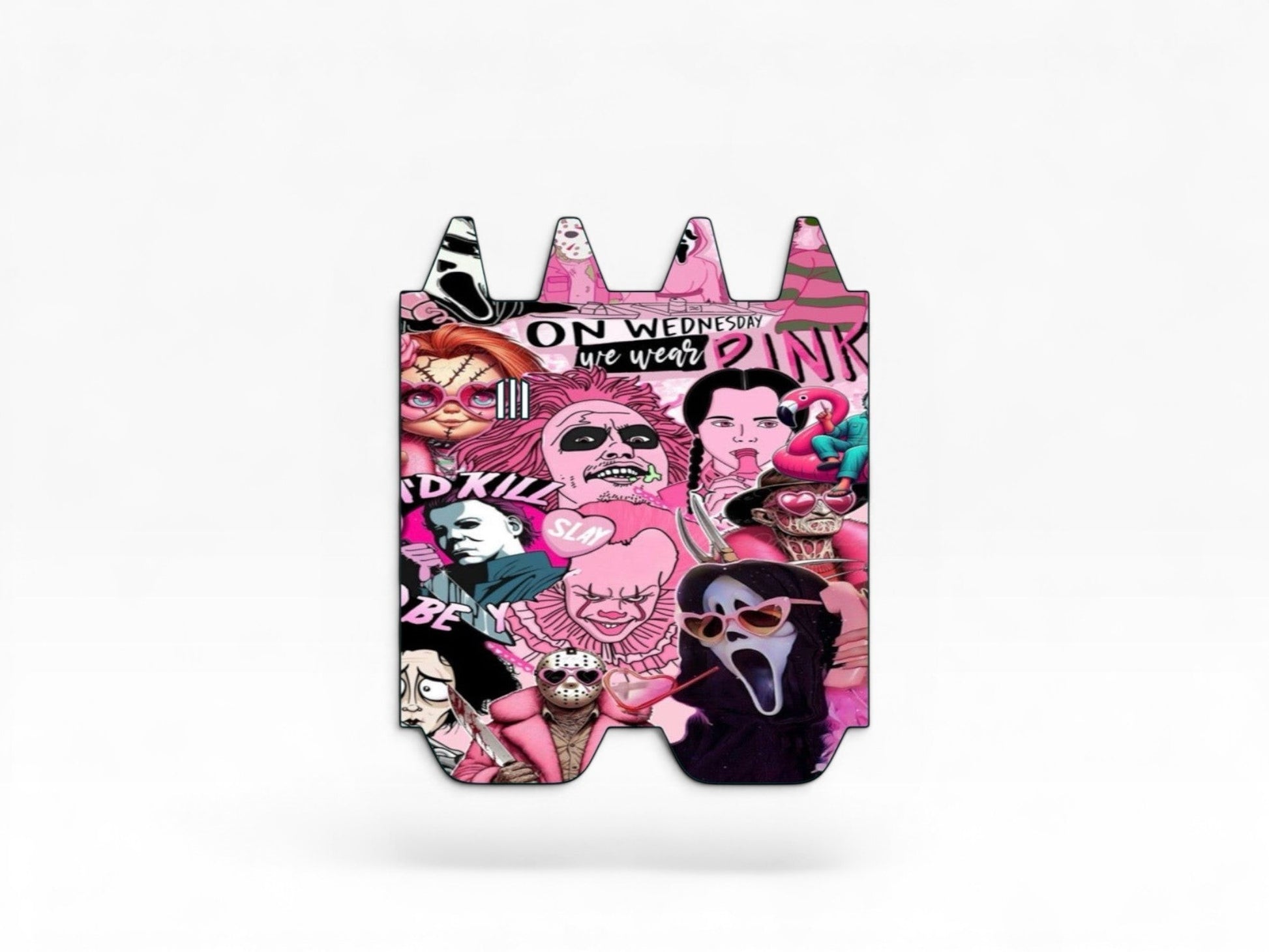 Cloud Skinz vinyl decal wrap for STIIIZY Biiig featuring a pink horror movie character collage design.