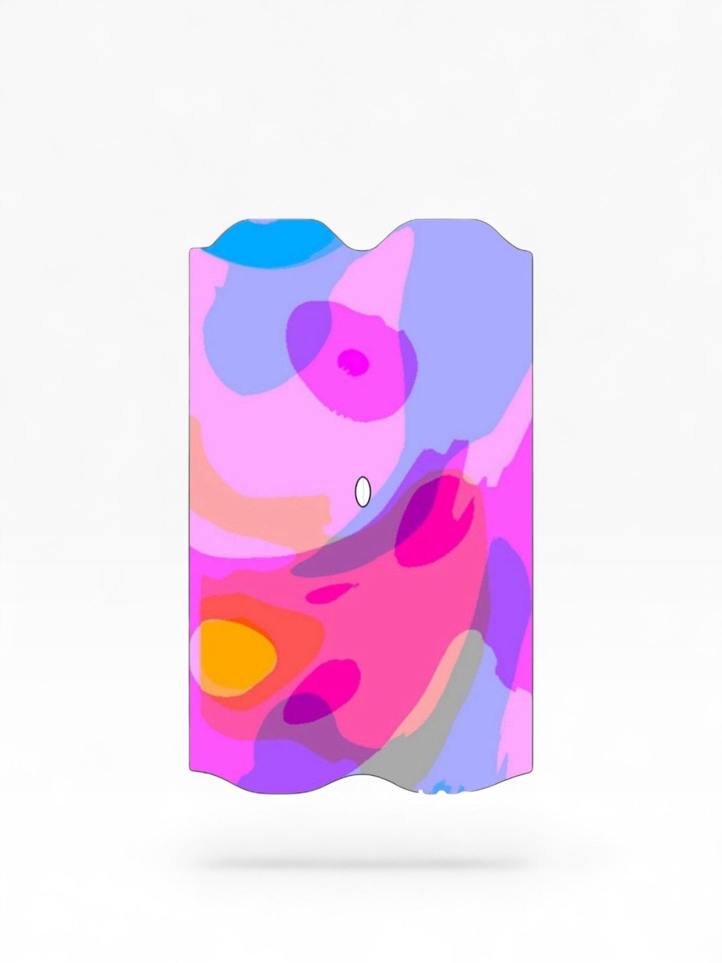 Cloud Skinz waterproof decal for Vuse Alto featuring a vibrant abstract pink, purple, and orange swirl pattern.