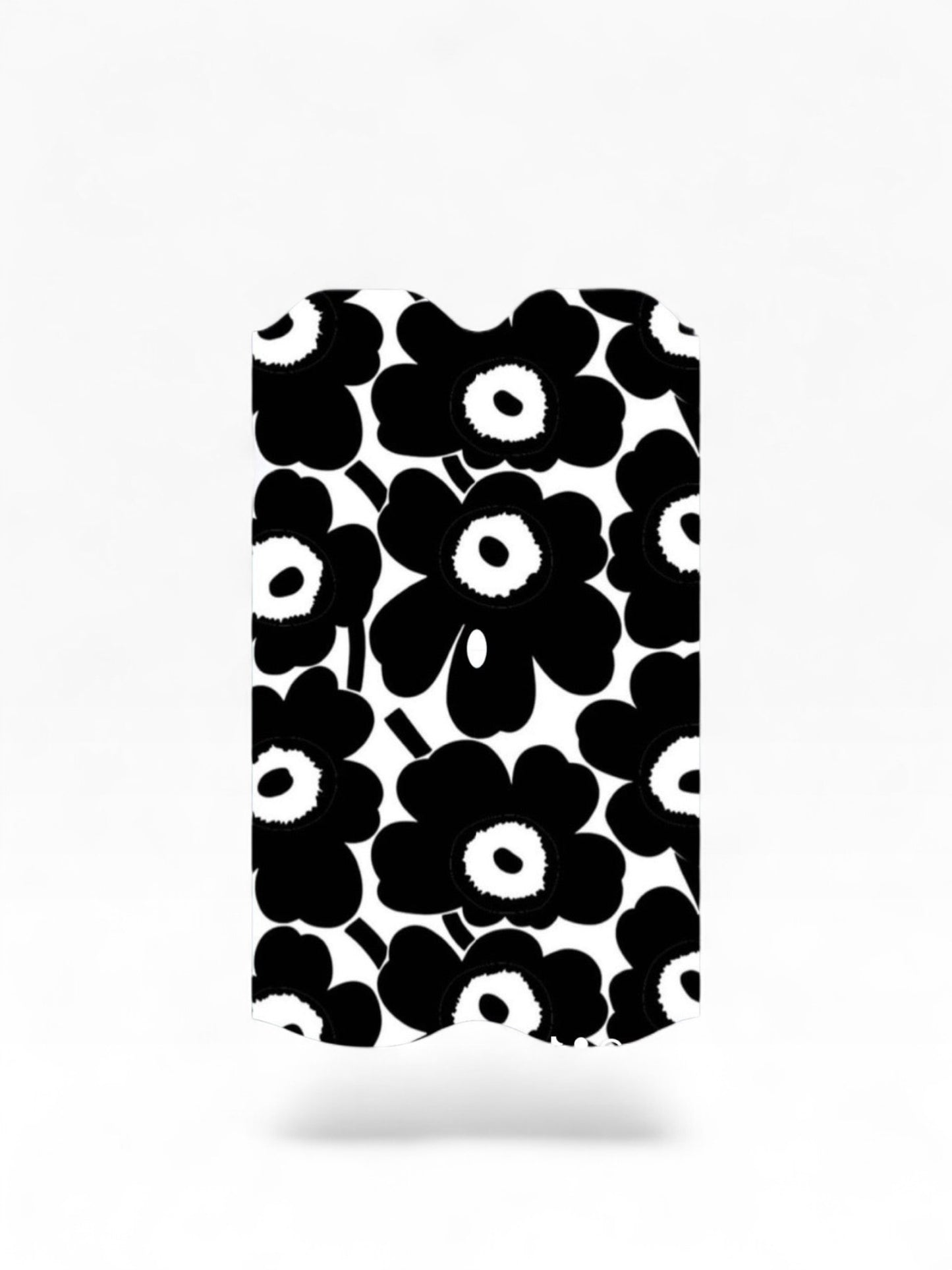 Cloud Skinz waterproof Vuse Alto decal featuring a black and white floral pattern for device protection.